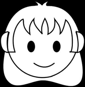 Smiling Cartoon Girl Icon PNG image with transparent background
