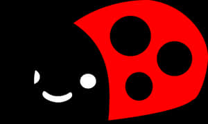 Smiling Cartoon Ladybug PNG image with transparent background