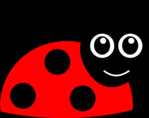 Smiling Cartoon Ladybug PNG image with transparent background
