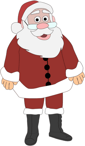 Smiling Cartoon Santa Claus.png PNG image with transparent background