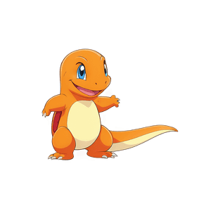 Smiling Charmander Clipart PNG 05212024 PNG image with transparent background