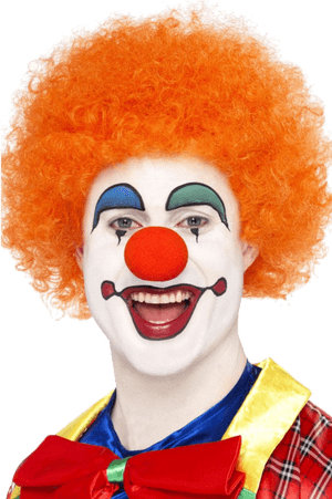 Clown Wig Uk - Orange Clown Wig PNG image with transparent background