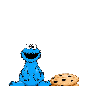 Smiling Cookie Monster Graphic PNG 05212024 PNG image with transparent background