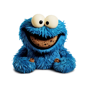 Smiling Cookie Monster Graphic PNG ico67 PNG image with transparent background