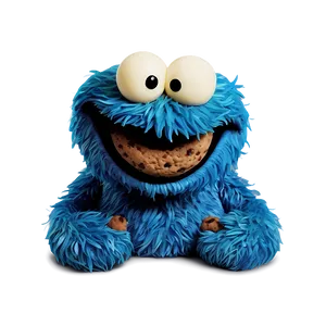 Smiling Cookie Monster Graphic Png Ico67 PNG Image