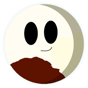 Smiling Cosmos Character PNG image with transparent background