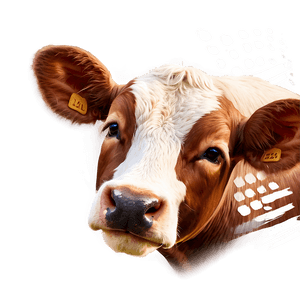 Smiling Cow Face Graphic PNG 78 PNG