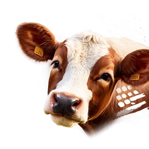 Smiling Cow Face Graphic Png 78 PNG Image