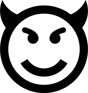 Smiling Demon Icon PNG Image