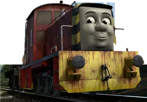 Smiling Diesel Engine Thomasand Friends PNG Image