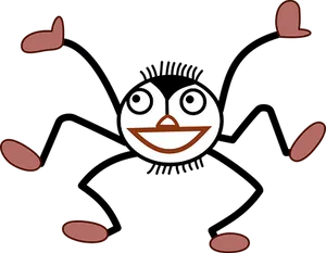 Smiling Egg Face Black Background PNG Image