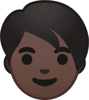 Adult Dark Skin Tone Icon - 🧑 Png, Transparent Png PNG image with transparent background