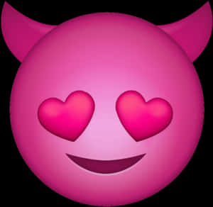 Smiling_ Face_ With_ Horn_ And_ Heart_ Eyes_ Emoji PNG image with transparent background