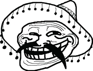 Smiling_ Face_with_ Sombrero_ Vector_ Art PNG Image