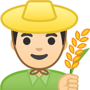 Man Farmer Light Skin Tone Icon - Farmer Icon Transparent, HD Png Download PNG with transparent background