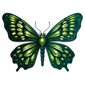 Smiling Green Butterfly Cartoon Png 97 PNG Image