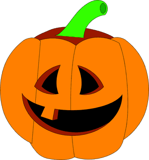Smiling Jack O Lantern Vector PNG image with transparent background