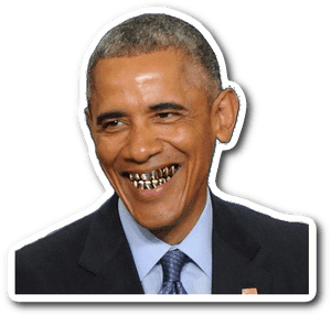 Hood Obama Sticker - Hood Obama, HD Png Download PNG