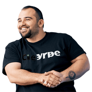 Smiling Manin Black Shirt PNG