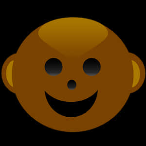 Smiling Monkey Emoji PNG image with transparent background
