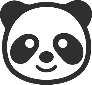 Smiling Panda Icon PNG Image