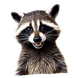 Smiling Raccoon PNG 05242024 PNG