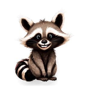 Smiling Raccoon PNG dtt PNG