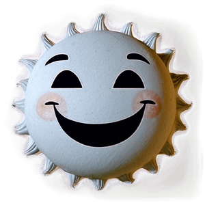 Smiling Sun Sticker PNG fwy PNG