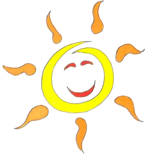 Smiling Sun Summer Clipart PNG Image