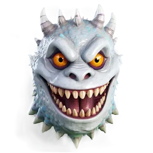 Smiling White Monster Avatar Png 59 PNG Image