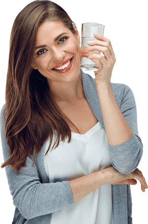 Transparent Drink Water Png - Water Glass With Girl, Png Download PNG