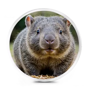 Smiling Wombat Png 06252024 PNG Image