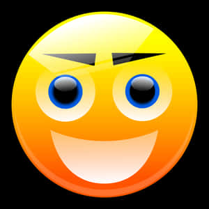 Smirking Emoji Graphic PNG image with transparent background