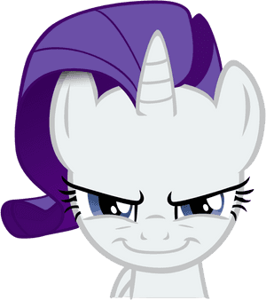 Luckysmores, Bend Over, Evil Grin, Rapeface, Rarity, - Mlp Rarity Evil Smile, HD Png Download PNG with transparent background