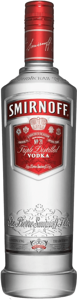 Smirnoff Vodka Red Label 37,5% 0,5l - Smirnoff Red Vodka, HD Png Download PNG image with transparent background