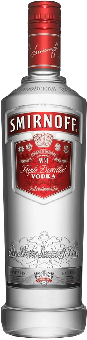 Smirnoff No21 Vodka Bottle PNG Image