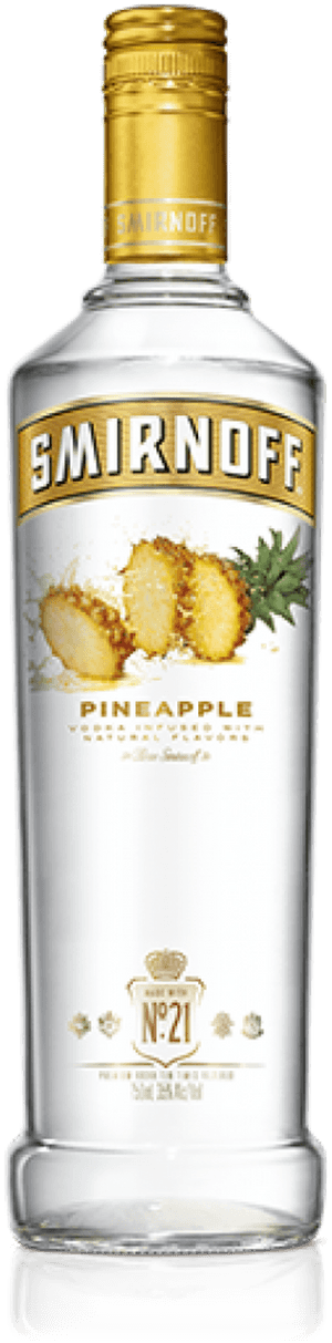 Smirnoff, Vodka, Smirnoff Pineapple 375 Ml - Smirnoff Pineapple Vodka, HD Png Download PNG image with transparent background