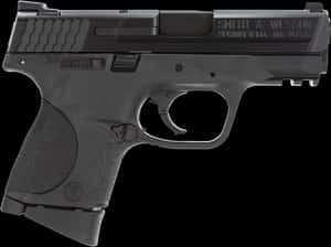 Smith Wesson Handgun Side View PNG image with transparent background