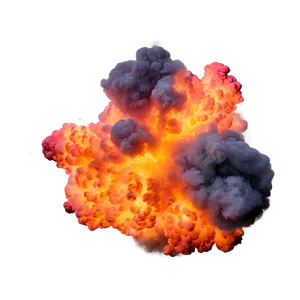 Smoke Explosion With Flames Png 50 PNG Image