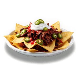 Smoked Brisket Nachos PNG 06122024 PNG with transparent background