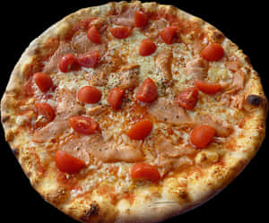 Smoked Salmon Tomato Pizza.jpg PNG image with transparent background