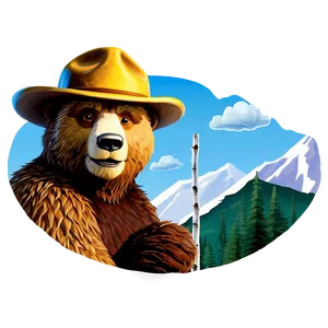 Smokey The Bear Animated Png Oxy27 PNG Image