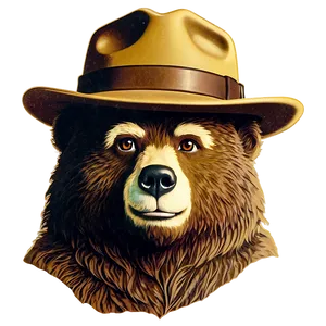 Smokey The Bear Vintage Poster Png Tkv22 PNG Image