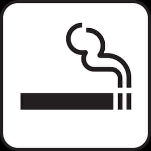 Smoking Area Sign Graphic PNG image with transparent background