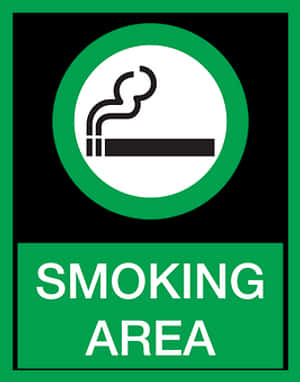 Smoking Area Sign PNG image with transparent background