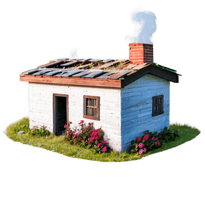 Smoking Chimney House PNG exh95 PNG image with transparent background