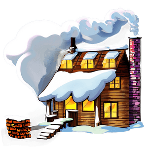 Smoking Chimney House PNG ukl PNG image with transparent background