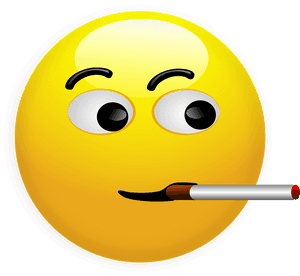 Smoking Smiley Pic - Cigarette Smiley, HD Png Download PNG image with transparent background