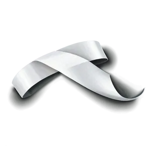 Smooth White Ribbon Curve Png App34 PNG Image