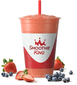 Smoothie King Strawberry Blueberry Blend PNG Image